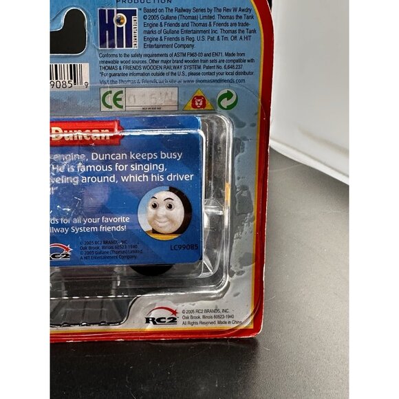 NWT Duncan Thomas Wooden Railway Train NOS Learning Curve Engine 2005 Yellow - Picture 13 of 16